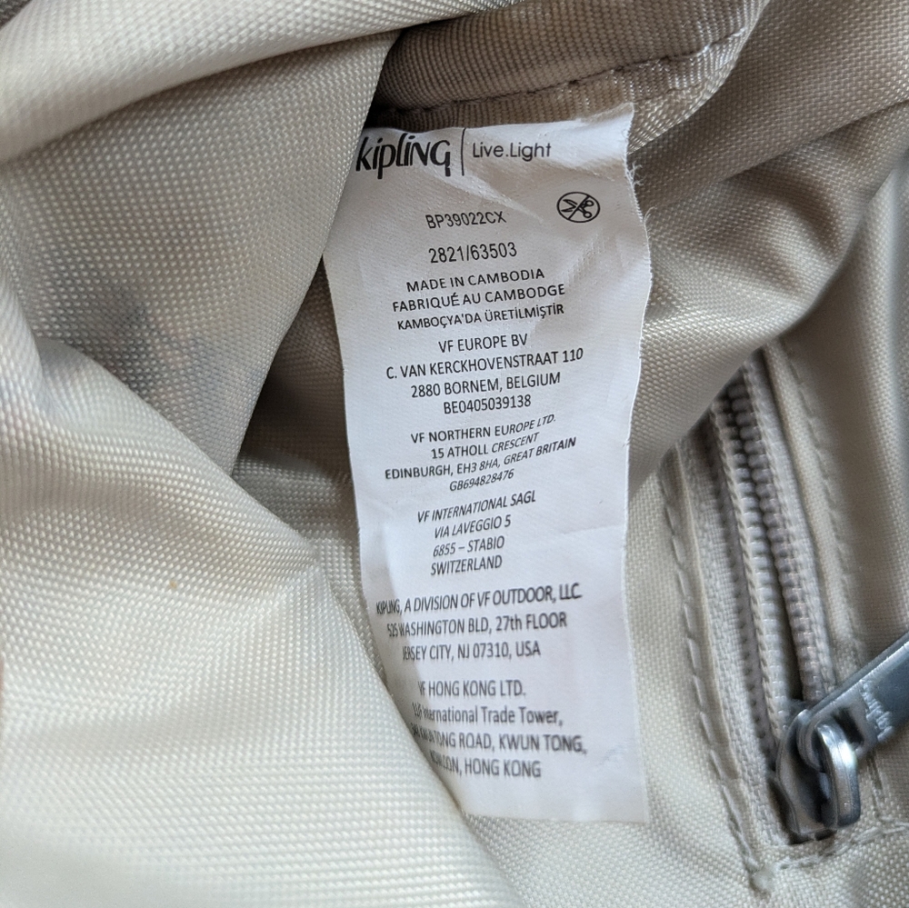 Kipling Live.Light Lovebug Backpack Blue and Pink - Picture 12 of 17